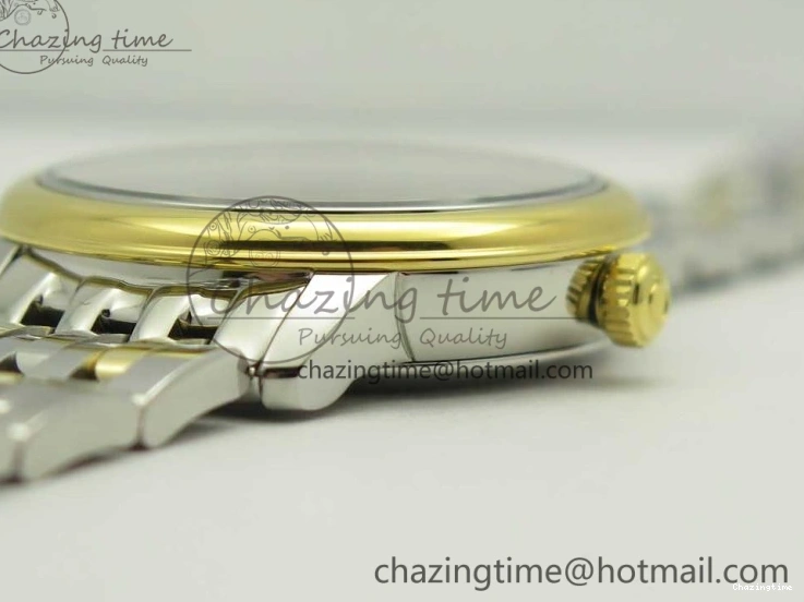 0512 Versatile De Ville Prestige Ladies 32.7mm SS MKF 1:1 Best Edition White MOP Dial Roman Markers on SS YG Bracelet MIYOTA 7967